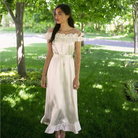 Reformation Limoncello ivory silk dress - Picture 1 of 8